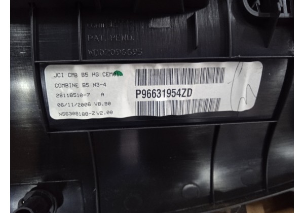 Цифровий годинник, інформаційний дисплей, панель приладів Citroen C4, P96631954ZD, 6106VZ