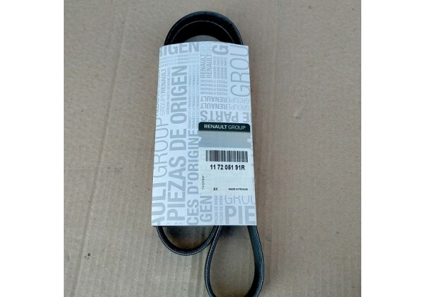 Поліклиновий ремінь Renault 1.5 dci, 1.6 16V, 6PK1200, 117205191R, 8200243021 