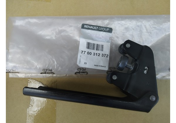 Ролік бокової правої здвижної двері середній з ричагом Renault Trafic II, 7700312372