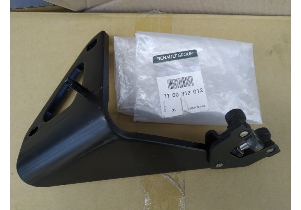 Ролік бокової правої здвижної двері нижній з ричагом Renault Trafic II, 7700312012