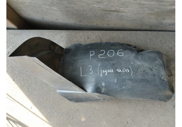Підкрилок лівий задній, задня частина Peugeot 206, 9639912580 9629312580 *