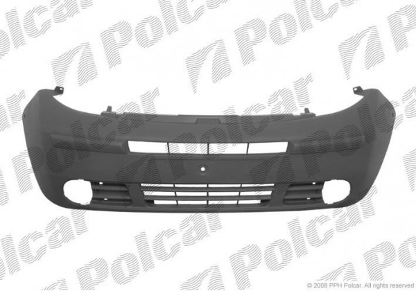 Бампер передній з отворами під ПТФ Nissan Primastar, Renault Trafic II, 01-07, 7700313259, 1400294*
