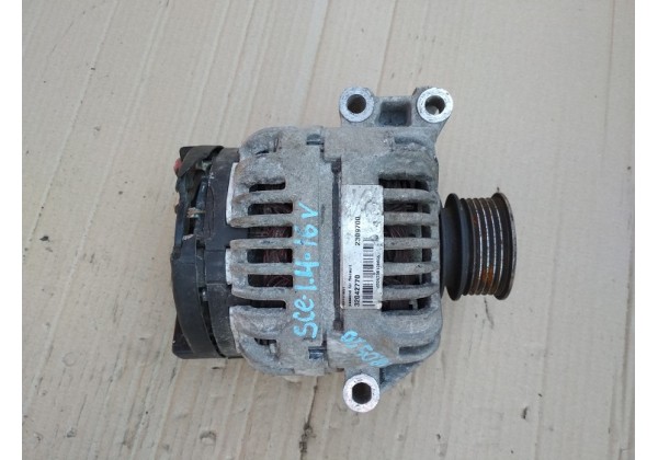 генератор Renault Clio II, Symbol II, Megane, Scenic, Kangoo 1.4, 1.6 16V, 7700434899, 0124325031, 85A