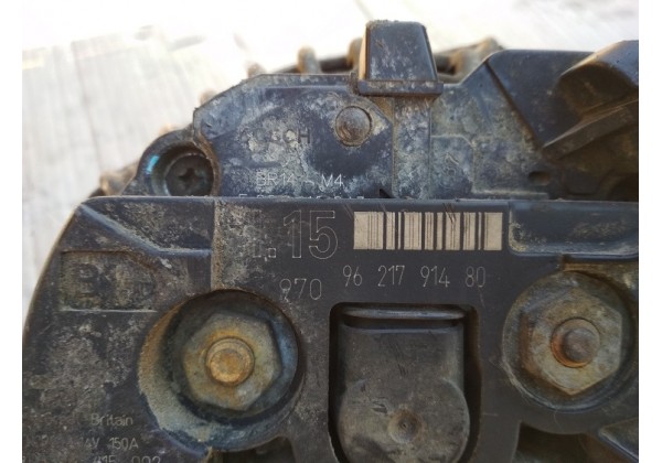 Генератор Peugeot/Citroen, 2.0/2.2 HDi, 2.0 JTD, 14V, 150А, 9621791480