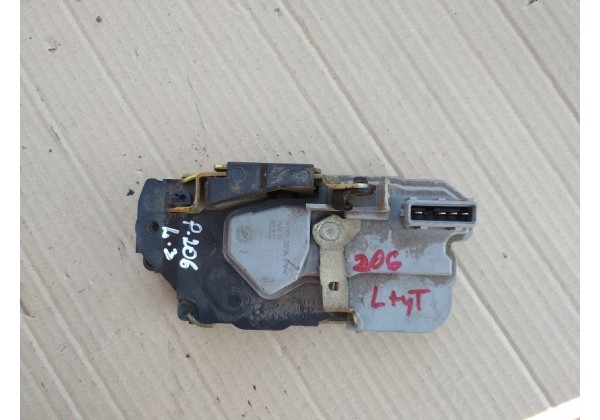 Замок дверки лівої задньої, 4 піна, Peugeot 206, седан
