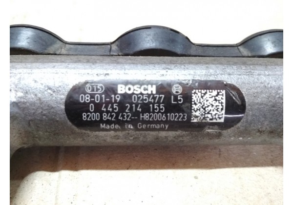 паливна рампа BOSCH Renault 2.0 dci, M9R, 8200718753, 8201040904, 0445214230, 8200842432, 8200610223