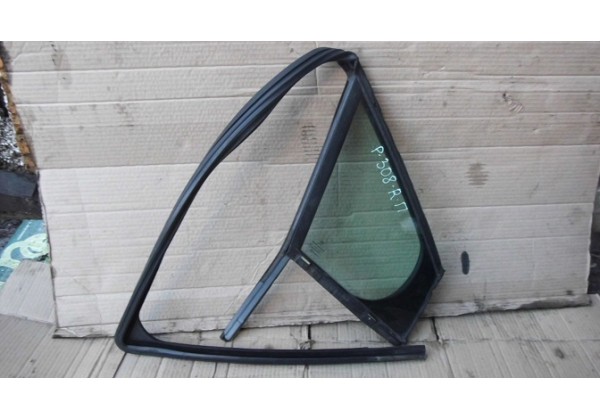 Скло кутове правої передньої дверки Peugeot 308, T7, 07-13, SW, HB 5 дв, 9300T9, 9656648380