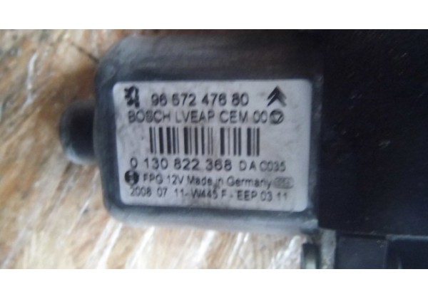 Склопідйомник передньої лівої дверки електричний, 6 pin, Peugeot 308, T7, 07-13, 9221GX, 9221CW, 9221CX, 9659827080, 9657247680