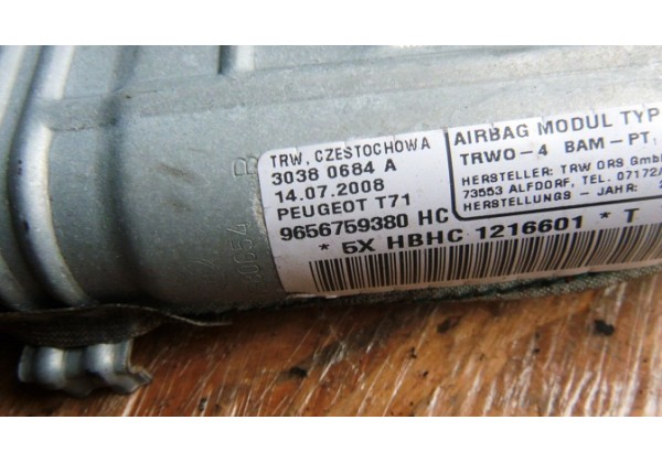 Подушка безпеки права бічна шторка, універсал Peugeot 308, 9656759380, 8335J9