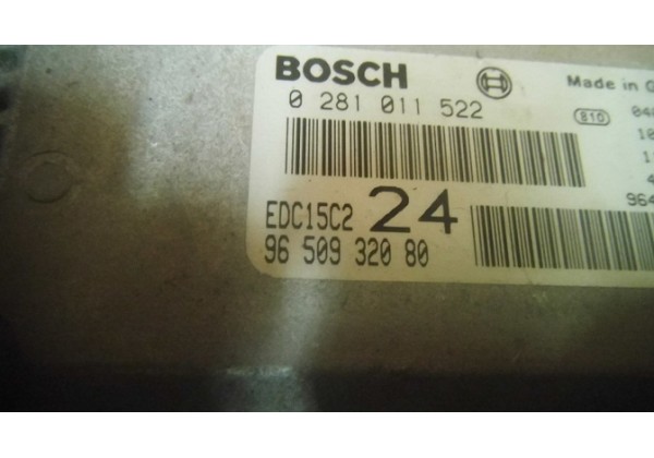 Компьютер, блок управління двигуном Peugeot 807 2.2 hdi, 0281011522, 9650932080, 9640938180