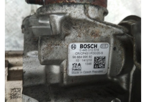 Паливний насос високого тиску (ТНВД) Peugeot Partner II, Berlingo II, Expert II, Scudo II, Jumpy II, C3, C4, DS3, DS4, 206, 208, 301, 308 1.4, 1.6 hdi, 9688499680, 0445010516, 0445010552
