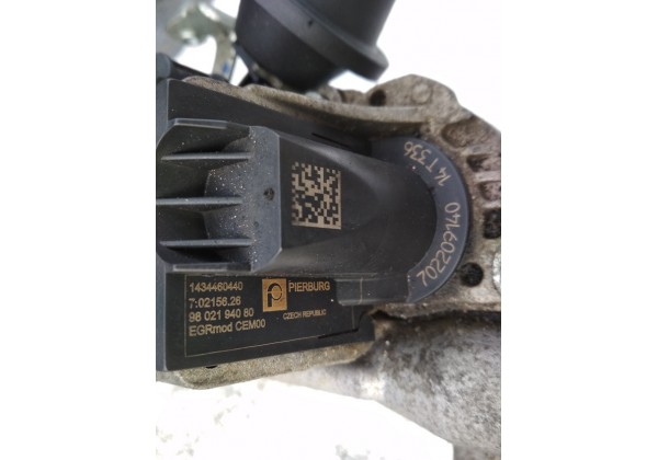 Клапан EGR Peugeot, Citroen 1.6 HDi, 9802194080