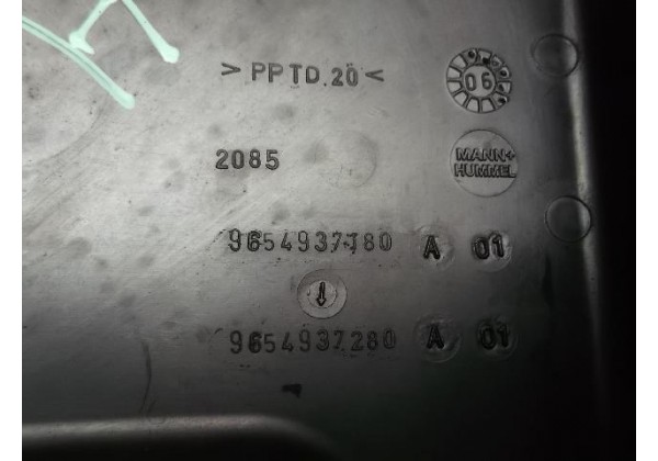 заслінка патрубка подачі повітря Сitroen С4 1.6 hdi, 9654937280, 9654937180