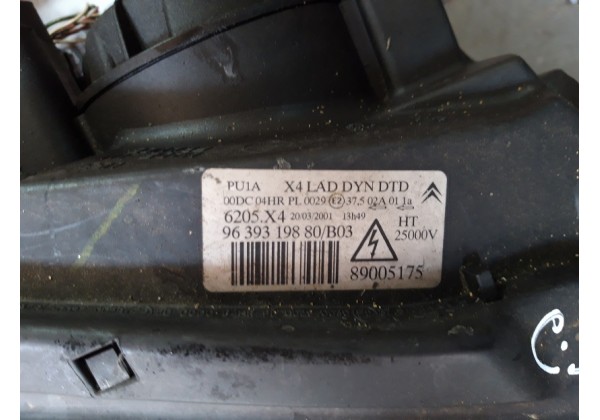 Фара права передня, ксенон, Citroen C5, 01-04, 9639319880, 6205X4
