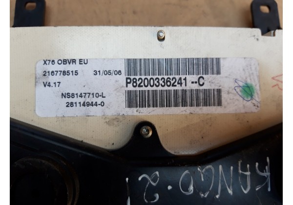 Щиток приладів Renault Kangoo, 1.5 DCi, 8200336241