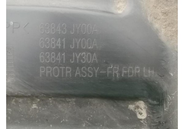 Підкрилок передній лівий Renault Koleos, 63843JY00A, 63841JY00A, 63841JY30A