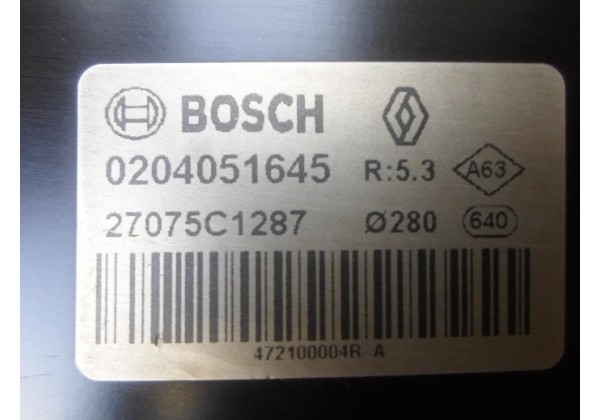 Підсилювач гальм вакуумний Renault Laguna III, Bosch 0204051645