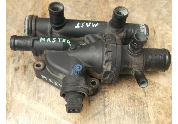 Корпус термостата Renault Espace III, IV, Master II, Laguna II, Vel Satis, Trafic II, Clio II 2.2, 2.5 dci, 8200154300, 8200154296