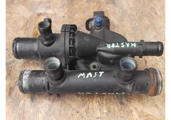 Корпус термостата Renault Espace III, IV, Master II, Laguna II, Vel Satis, Trafic II, Clio II 2.2, 2.5 dci, 8200154300, 8200154296