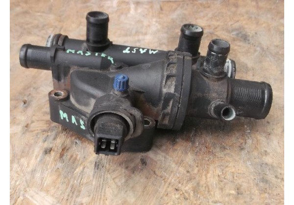 Корпус термостата Renault Espace III, IV, Master II, Laguna II, Vel Satis, Trafic II, Clio II 2.2, 2.5 dci, 8200154300, 8200154296