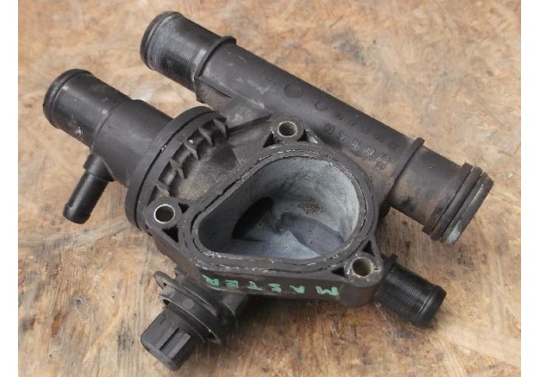 Корпус термостата Renault Espace III, IV, Master II, Laguna II, Vel Satis, Trafic II, Clio II 2.2, 2.5 dci, 8200154300, 8200154296