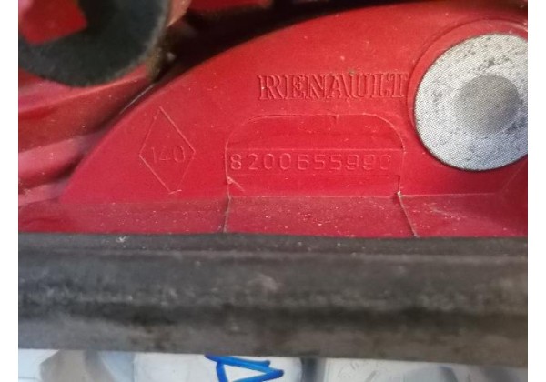 Ліхтар задній правий Renault Modus, 04-08, 8200655990, біле склоповоротника