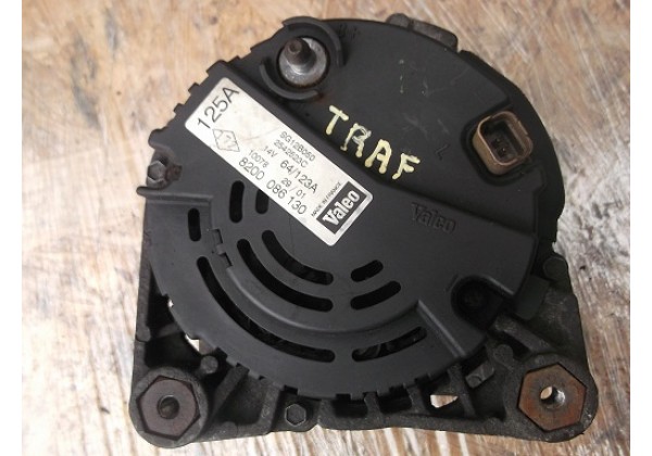 генератор Renault 1.9, 2.5 dci, 125A, 14V, 8200086130, 2542523C, SG12B050, 8200162474, SG12B071, 2542653A