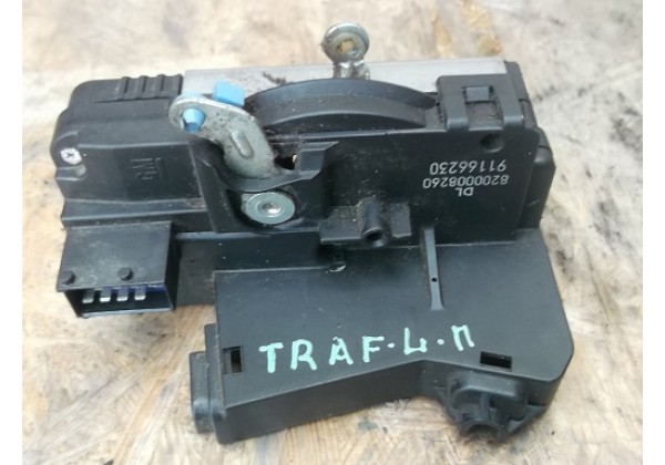 Замок передньої лівої двері електричний 8 пінів Renault Trafic II, 8200008260, 91166230, 8200008246