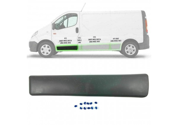 Молдинг передніх лівих дверей Renault Trafic II, 8200036088