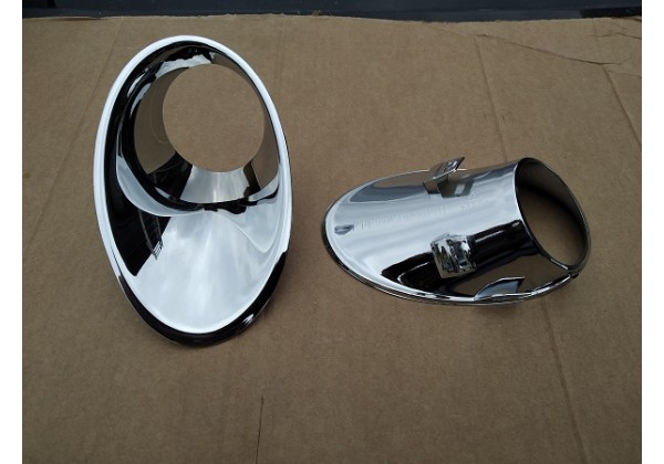 Накладки ПТФ, хром, комплект Renault Megane III, 09-13, 261521021R*