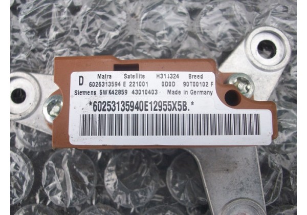 датчик зіткнення Рено Еспейс 3, 6025313594, E12955X5B, Siemens 5WK42859, 43010403, 6025313595