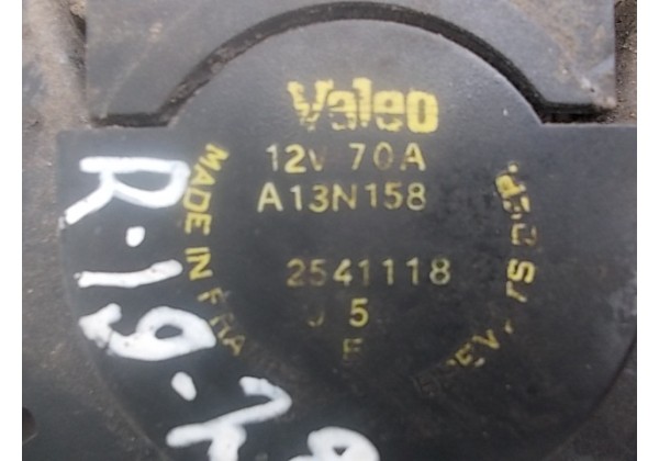 генератор Рено 19,Клио,Рапід 1.2,1.4 бензин,  мотор "Энерджи",A13N158,70А