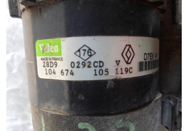 стартер Рено Кліо 2,Кенго,Меган1,2,Сценік 1,2,Лагуна 1,2,для 1.4 16v,1.6 16v,D7E6,7700104674 , 7700105119 , 7711134530 , 8200049826 , 8200082782 