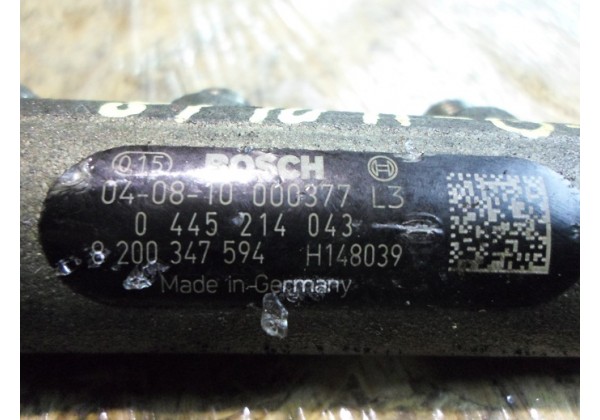 паливна рампа BOSCH Renault Espace IV, Master II, Laguna II, Trafic II 2.2, 2.5 dci, 0445214043, 8200347594, 8200148037
