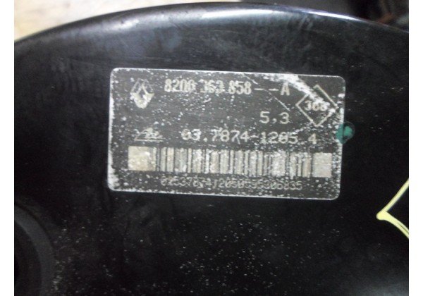 Вакуумний підсилювач гальм Renault Laguna II 2.2 dci, 2005-2007, 03787412054, 8200363858