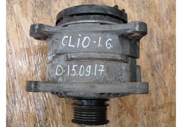 Генератор Renault Clio, II, III, Megane II, III, Scenic II, III, Fluence, Modus, Laguna III 1.4, 1.6, 120 A, 14B, 8200323137, 0124425034