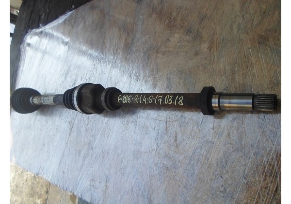 Піввісь права, приводний вал, Зуб 21Х22, ABS 48, Peugeot 206 1.1, 1.4, 9638753180