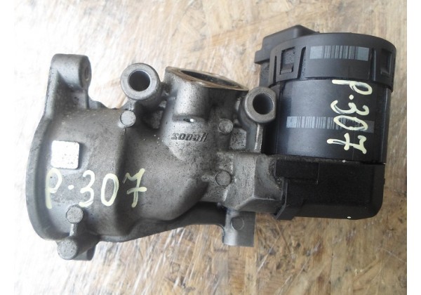 Клапан EGR Expert II, 307, 308, 508, 5008, 607, 807, 407, Jumpy II, C4, C5, C8 2.0 hdi 16V,  DELPHI, 9656612380, 25375741, мотор RHR