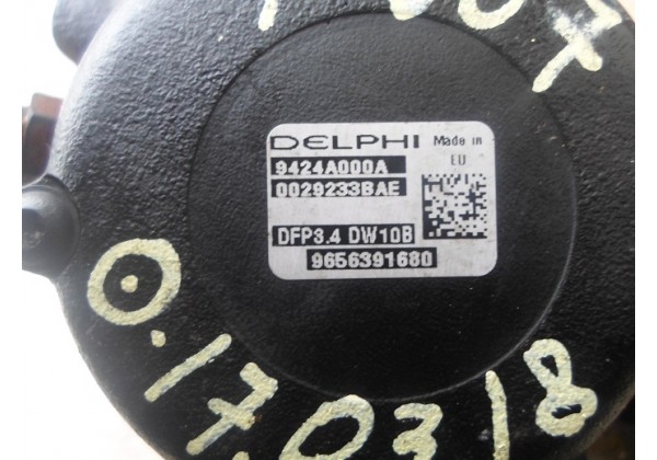 паливний насос високого тиску (ТНВД) Delphi Peugeot, Citroen 2.0 hdi, RHR, 9656391680, 9424A00A, 0029233BAE