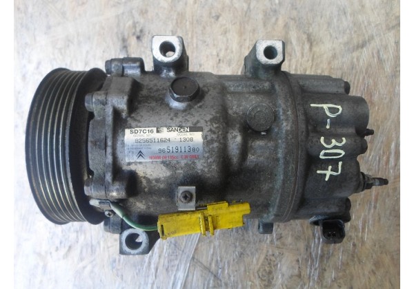 Компресор кондиціонера Peugeot, Citroen 2.0 hdi, SD7C16 SANDEN, 9651911380
