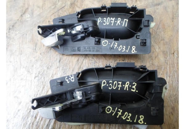 Ручка двері внутрішня права Peugeot 307, 9143F5, 9643604477