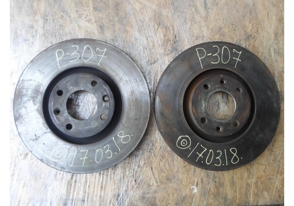 Гальмівний диск передній вентильований, 302 мм Peugeot 207, 307, 3008, Citroen C4, 4246.P5