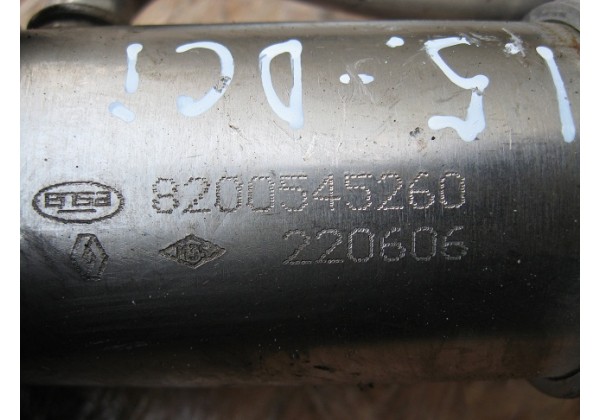 Теплообмінник EGR, радіатор, oхладітель вихлопних газів EGR Renault 1.5 dci, 8200729078, 8200545260