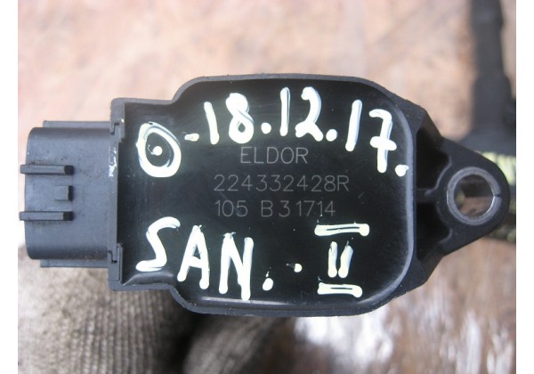 Катушка запалювання Renault Logan II, Logan MCV II, Sandero II, Lodgy, Dokker, Scenic III, Megane III, Captur, Clio IV 0.9, 1.2 b, 224332428R