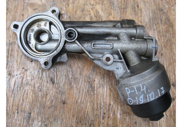Корпус масляного фільтра Citroen, Peugeot 1.4, 1.6, KFW, TU3JP, 9646043180