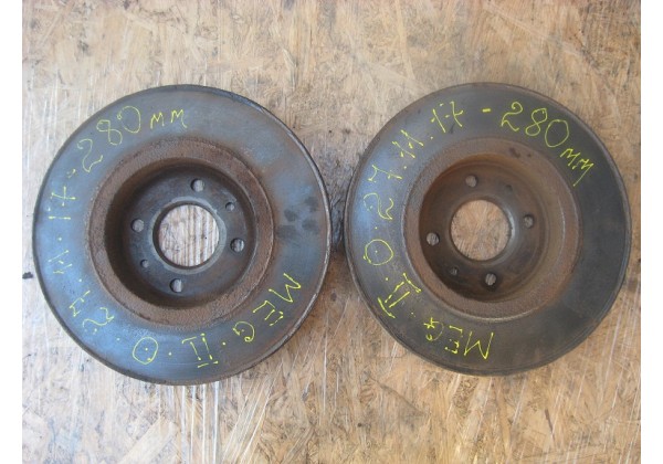 Диск гальмівний (передній), вентильований Renault, 280 mm
