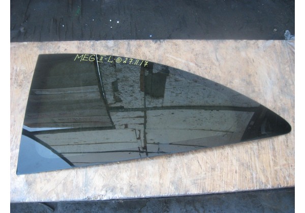 скло ліве Renault Megane 2, кутник, 06-08, хетчбек