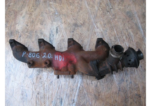 Випускний колектор, клапан EGR Citroen, Peugeot 2.0 hdi, 2.0 jtd, 0341G3, 9635407980