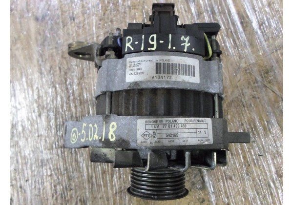 генератор Renault 9, 11, 19, 21 1.7,1.8, 7701499459, 70 A, A13N172