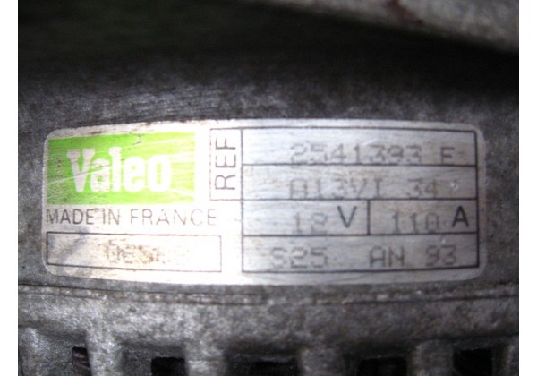 генератор Renault Safrane 2.0, 2.2, 12V, 110A, 2541393E, 7700856250, для авто без кондиціонера